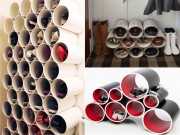 Nhà đẹp - Lấy ống nước thừa làm ngay ô để giày, nhà chật mà nhiều giày đến mấy cũng "như không"