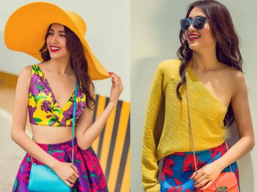 Nếu yêu sắc màu sặc sỡ, hãy học á hậu Lệ Hằng cách mix đồ cực hay này!