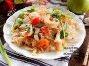 Bếp Eva - Mát trời bắc chảo làm miến xào tôm thịt vừa gọn vừa ngon