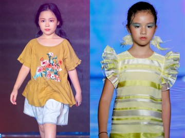 Mẫu nhí xinh như búp bê khiến khán giả vỗ tay không ngớt