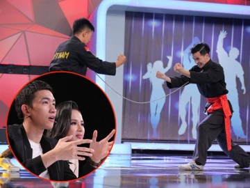 Người bí ẩn 2017: Angela Phương Trinh - Võ Cảnh hoảng khi gặp thanh niên cứng bẻ sắt bằng yết hầu