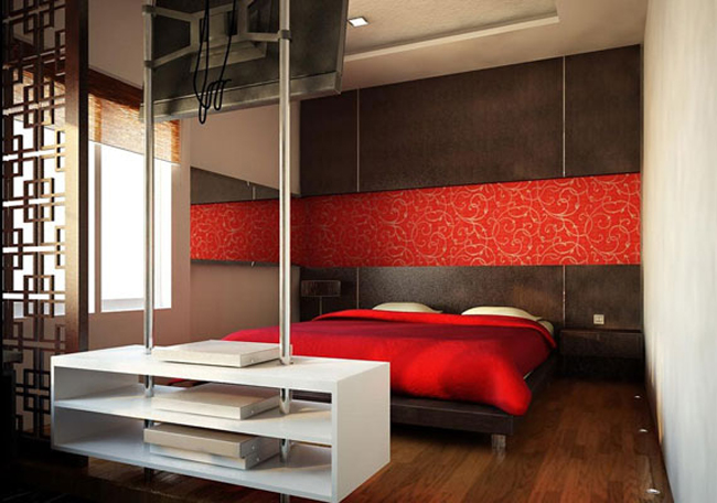 Hãy thử nhìn lại phòng ngủ của mình, và nghĩ xem nên thêm sắc màu đỏ vào đâu nhé!