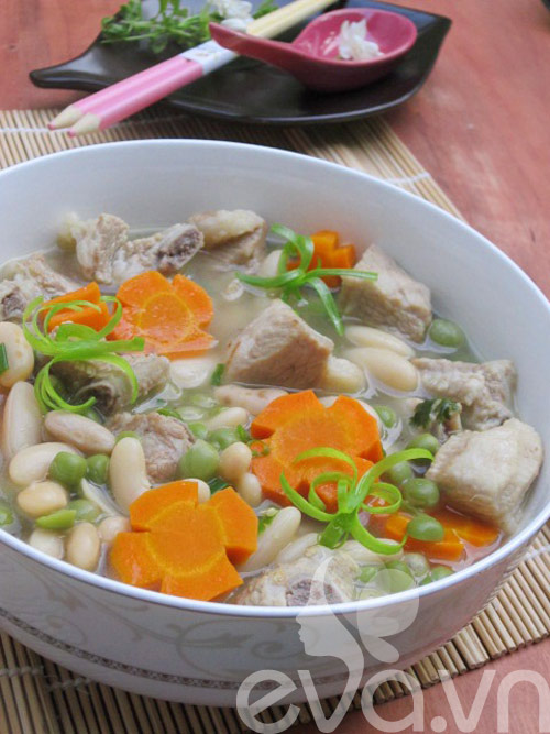 Hấp dẫn canh sườn hầm đậu - 10