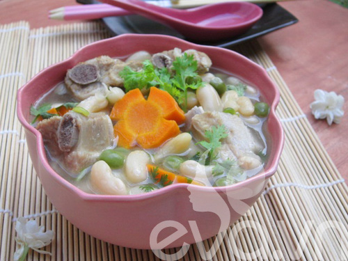 Hấp dẫn canh sườn hầm đậu - 9