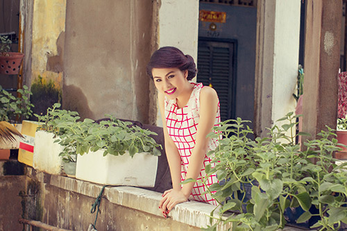 Vân Trang cực xinh với môi hồng - 10