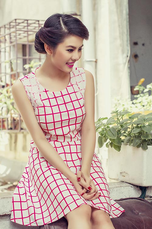 Vân Trang cực xinh với môi hồng - 6