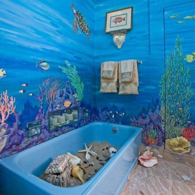 Ôm cả đại dương về phòng tắm nhà mình.
