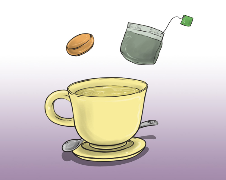 Uống trà bạc hà: một ly trà bạc hà sẽ giúp cơ thể bạn ấm hơn và giảm cảm giác khó chịu ở cổ họng. Hãy nhớ thêm vào một chút mật ong bạn nhé!
