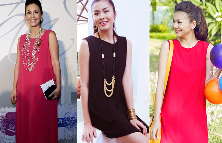 Với ưu điểm thanh lịch nhưng không kém phần năng động, váy suông cuốn hút rất nhiều mỹ nhân Việt có gu thời trang tinh tế.
