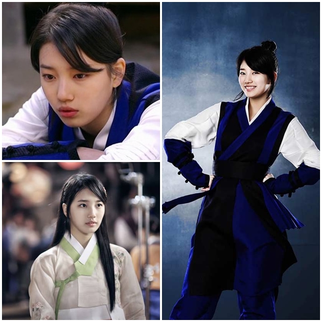 Suzy giả nam trong phim 'Gu Family Book'. Ngọc nữ của giải trí Hàn luôn được tôn vinh nét đẹp ngọt ngào, trẻ trung, kể cả với tạo hình cổ trang.

