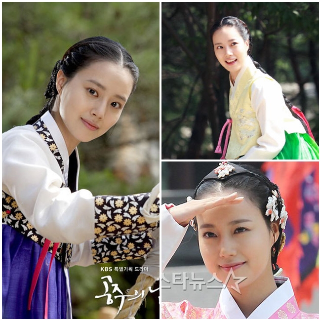 Juliet xứ Hàn là một trong số những mỹ nhân cực phù hợp với tạo hình cổ trang. Trong bộ phim 'The Princess's Man', Moon Chae Won khoe nét đẹp yêu kiều như hoa và diễn xuất không có điểm nào để chê.
