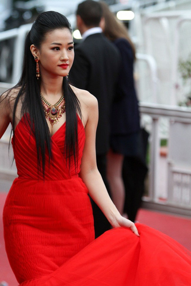 Hình ảnh Maya tại Liên hoan phim Cannes năm 2013.
