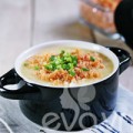 Bếp Eva - Cháo bí đỏ cá hồi cho cả nhà