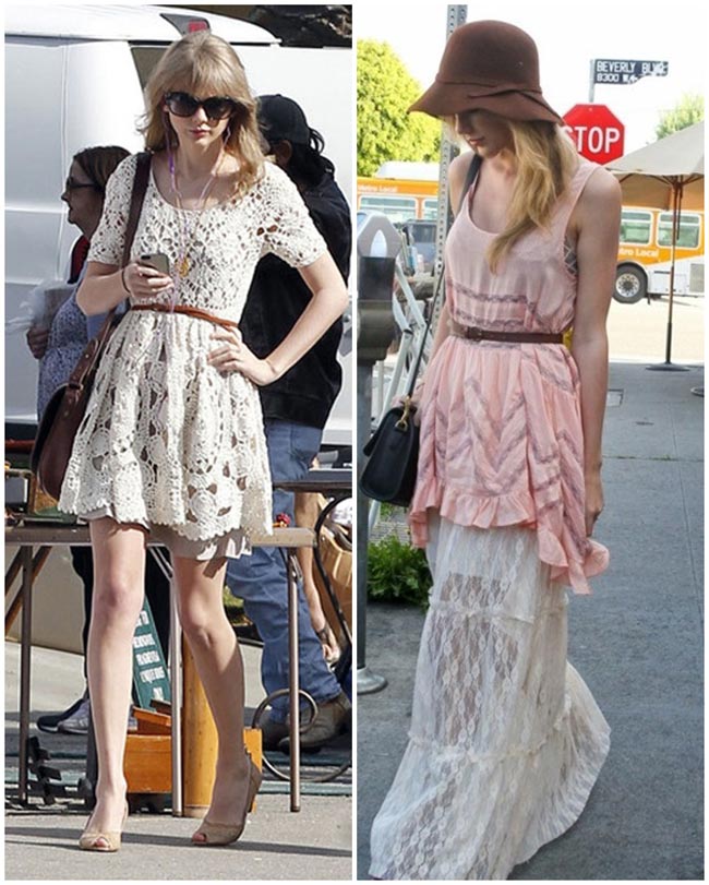 Phong cách mùa hè phóng khoáng của Taylor Swift.
