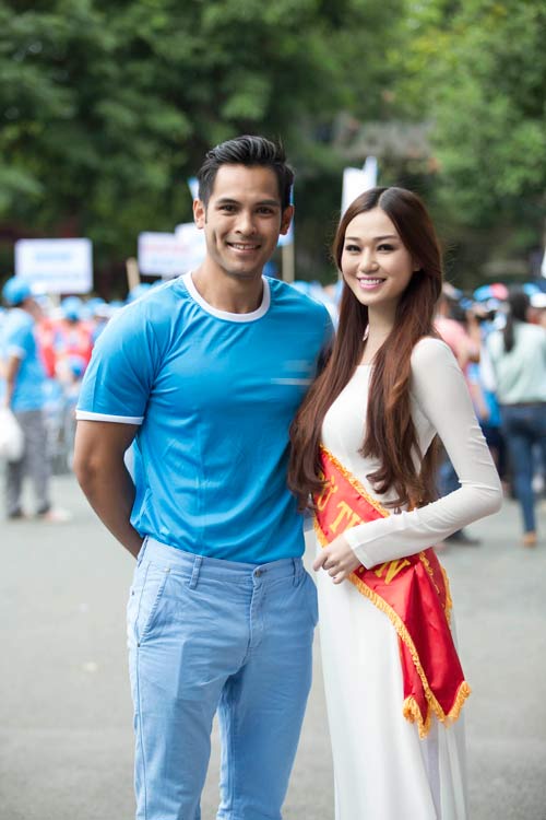 Khánh My đẹp đôi bên Nam vương người Việt toàn cầu - 1