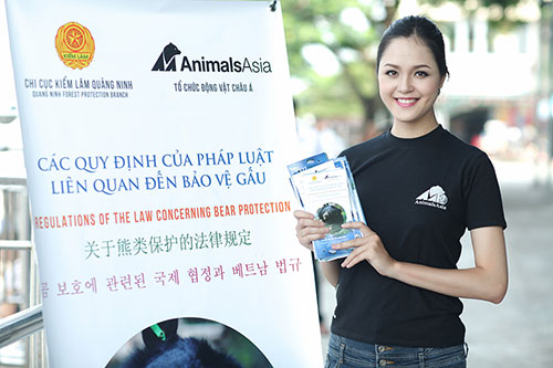 Á hậu Hoàng Anh kêu gọi bảo vệ gấu - 11