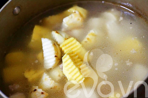 Canh khoai thịt bằm hấp dẫn - 4