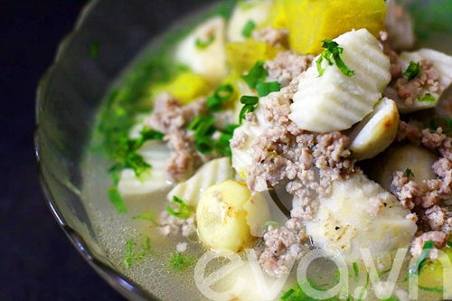 Canh khoai thịt bằm hấp dẫn - 7