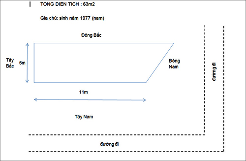 Xây nhà 3 tầng cho gia chủ tuổi Tỵ - 1