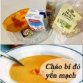 Làm mẹ - Cháo bí đỏ yến mạch con thông minh