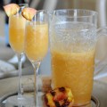 Bếp Eva - Cocktail Bellini đào nướng
