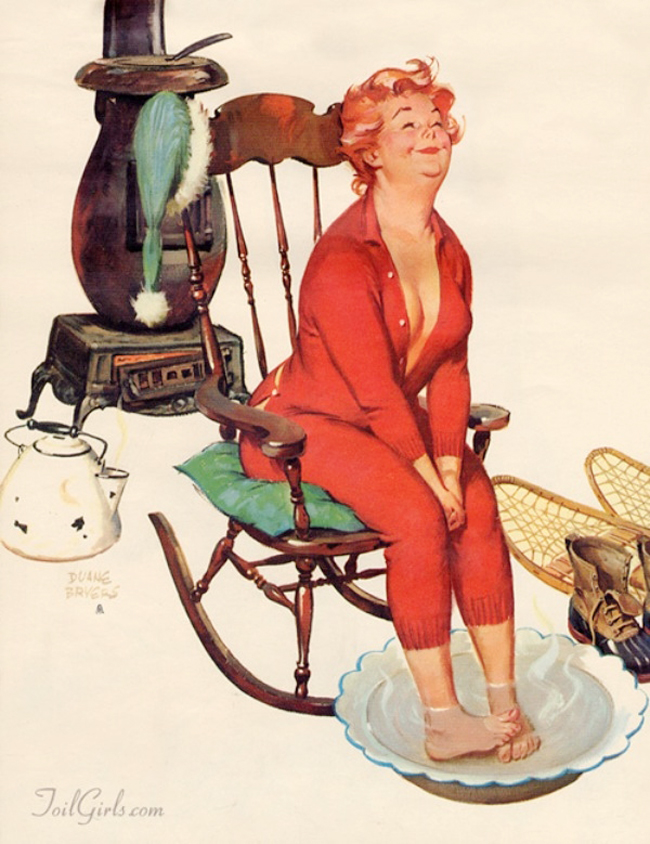 Bộ tranh Hilda là một trong những bộ tranh rất nổi tiếng của Duane Bryers, một nghệ sĩ lớn của Mỹ. Bộ ảnh thu hút sự quan tâm của dư luận vì hình ảnh một cô nàng béo với thân hình đồng hồ cát nhưng lại rất sexy mà hồn nhiên.
