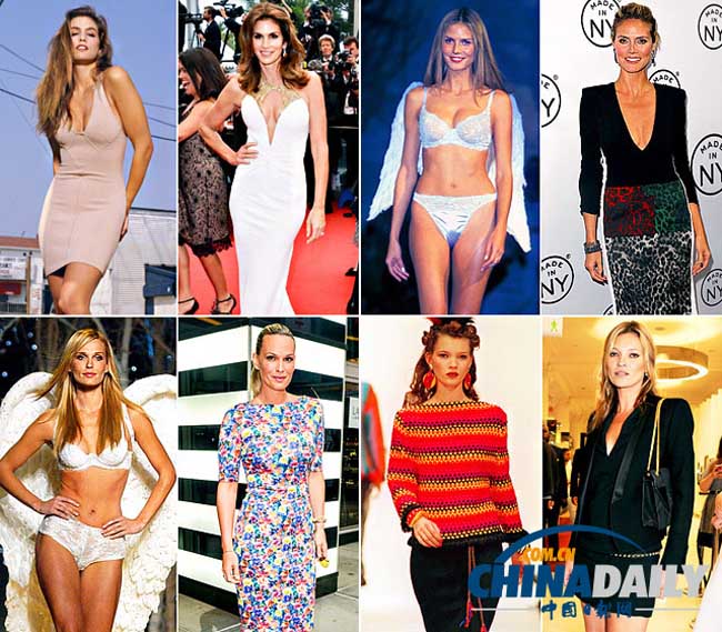 Các chân dài đình đám thế giới thập niên 90: Kate Moss, Claudia Schiffer, Naomi Campbell có còn giữ được sức quyến rũ và sắc vóc như ngày mới ngoài đôi mươi. Hãy cùng ngắm và đưa ra nhận định của bạn.
