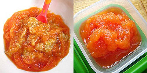 Đu đủ ăn dặm, con nếm hết veo - 2