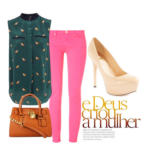 Phối quần skinny hồng theo 5 phong cách công sở - 1