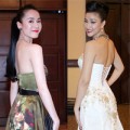 Thời trang - Maya "đọ" vai trần gợi cảm với Thái Hà