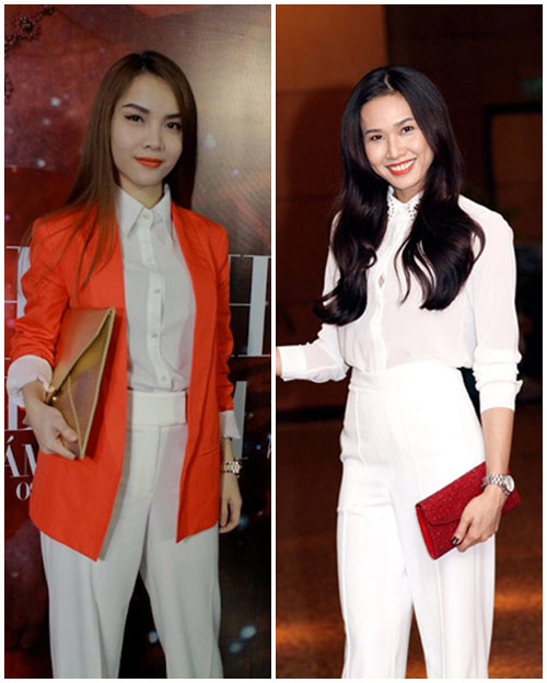 4 cách tận dụng sơ mi trắng dự tiệc như sao Việt - 12