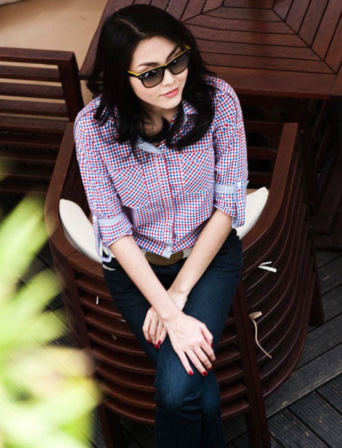 Ngọc nữ Hà Tăng #039;phải lòng#039; chấm bi - 13