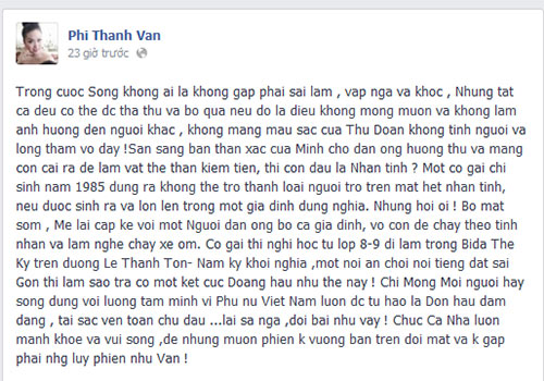 Phi Thanh Vân gây #039;#039;bão#039;#039; khi chê quot;tình địchquot; - 2