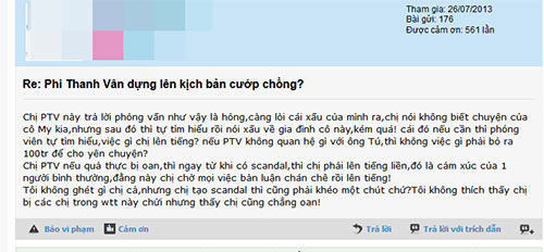 Phi Thanh Vân gây #039;#039;bão#039;#039; khi chê quot;tình địchquot; - 4