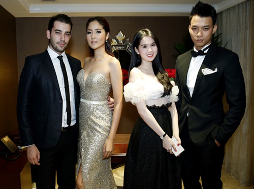 Ngọc Trinh khoe vai trần dự tiệc ở Thái Lan - 3