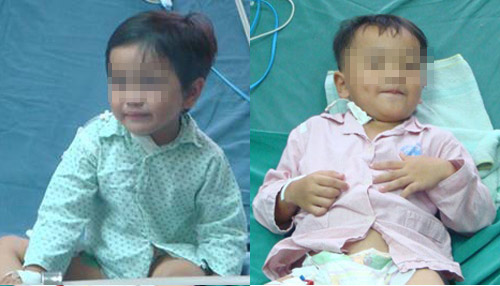 2 cháu bé bị bố ép uống thuốc độc đã tỉnh táo - 2