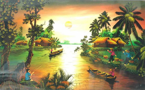Tranh chữ thập phong cảnh đậm hồn Việt - 6