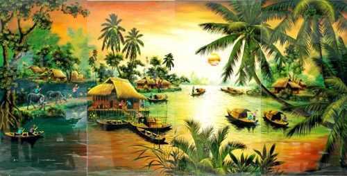Tranh chữ thập phong cảnh đậm hồn Việt - 5