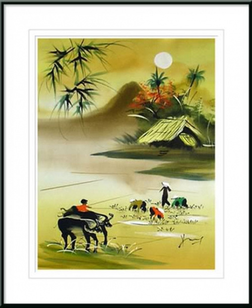 Tranh chữ thập phong cảnh đậm hồn Việt - 4