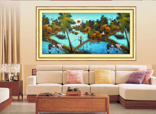 Tranh chữ thập phong cảnh đậm hồn Việt - 8