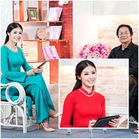 HH Ngọc Hân tiếp chuyện NS Dương Thụ