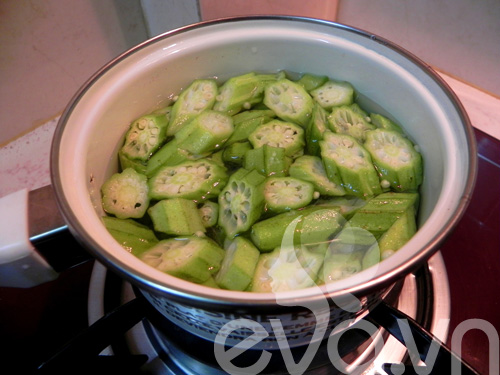 Đậu bắp xào tôm đầy bổ dưỡng - 4