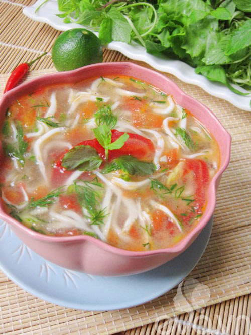 Canh riêu cá ngần chua chua ngon cơm - 9
