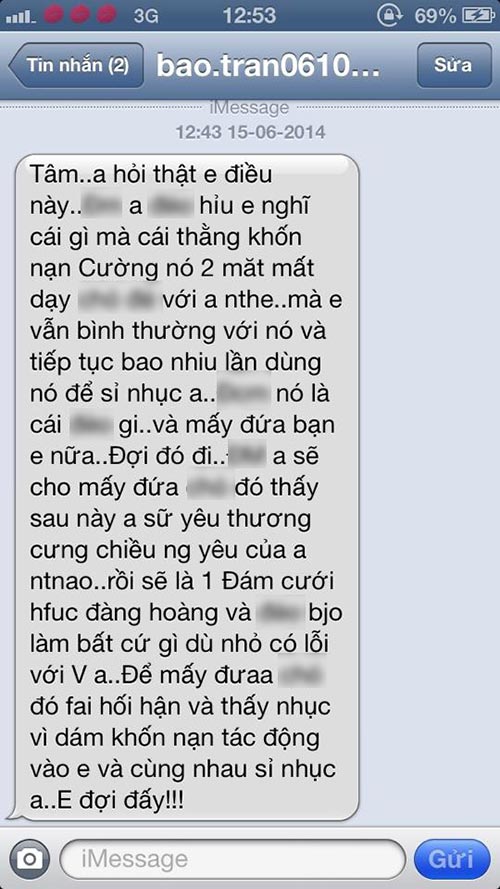 Phía Tâm Tít tung tin nhắn vạch mặt Thế Bảo - 4