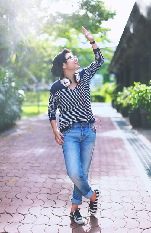 Phong cách tomboy cực chất của Vũ Cát Tường - 9