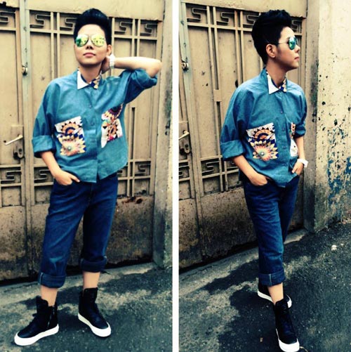 Phong cách tomboy cực chất của Vũ Cát Tường - 7