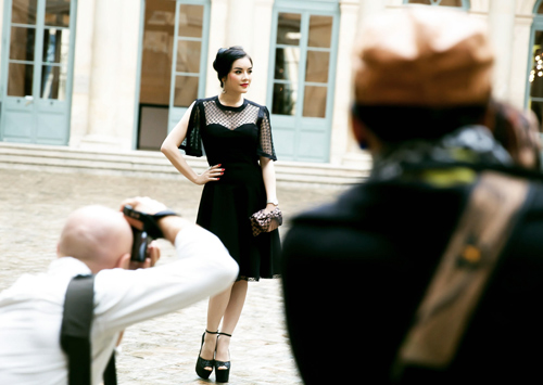 Lý Nhã Kỳ đẹp dịu dàng tại show Alexis Mabille - 8
