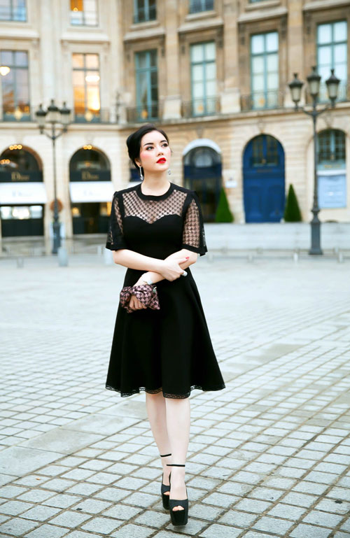 Lý Nhã Kỳ đẹp dịu dàng tại show Alexis Mabille - 6