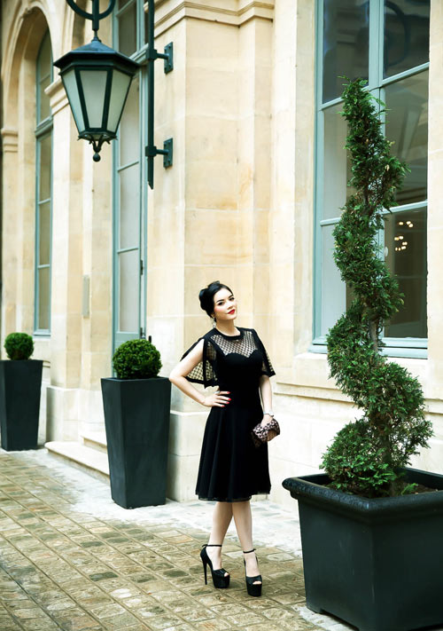 Lý Nhã Kỳ đẹp dịu dàng tại show Alexis Mabille - 2