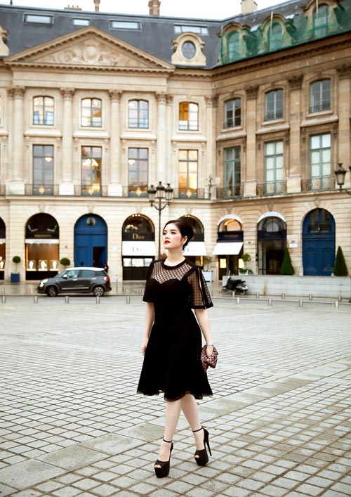 Lý Nhã Kỳ đẹp dịu dàng tại show Alexis Mabille - 5